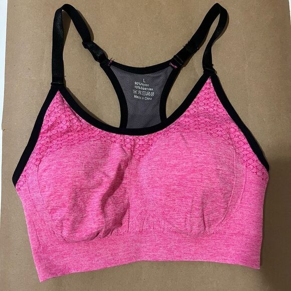 Qhome Women's Gym Yoga Running Push Up Full Cup High Impact Adjustable Sports Br - Picture 1 of 3